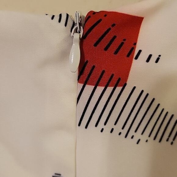 Rare Editions Women's Red, White, and Blue Midi Dress‎ Size L - Picture 4 of 8